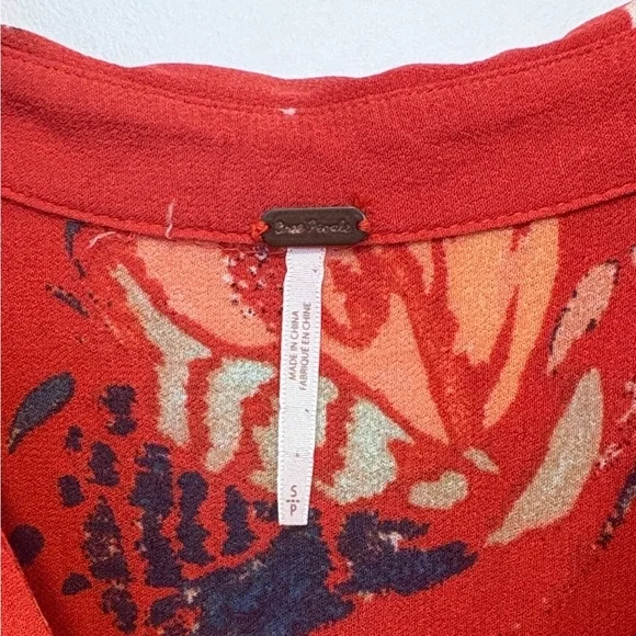 Free People Field Of Butterflies mini dress /Tunic , sz : small - Picture 9 of 11